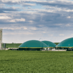 Commercial anaerobic digester facility in green field