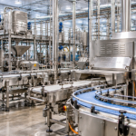 Modern food processing facility with stainless steel production equipment and conveyor systems, illustrating technology assessment for processing facilities.